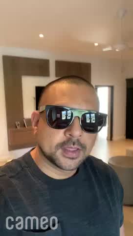 Video player preview of celebrity introduction