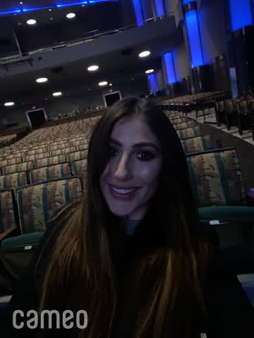 Video player preview of celebrity introduction