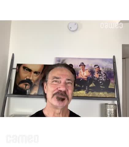 Video player preview of celebrity introduction