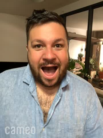 Video player preview of celebrity introduction